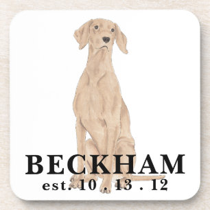 Personalised Vizsla Coaster