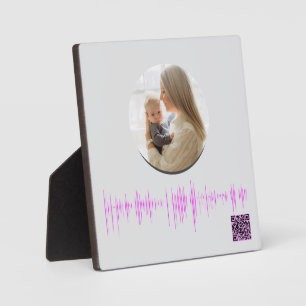 Personalised Voice Wave Keepsake for Mum Plaque