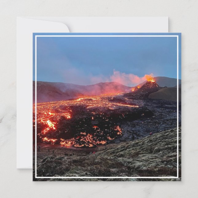 Personalised volcano card (Front)