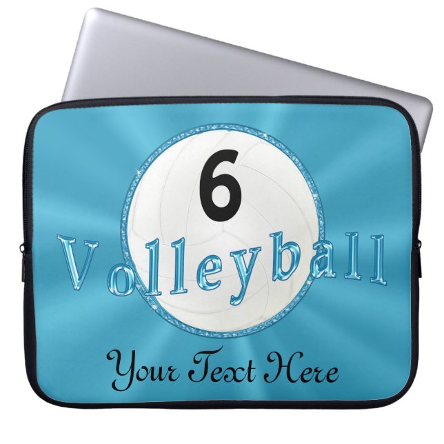 Personalised Volleyball Cases for Laptop Computers (Front)