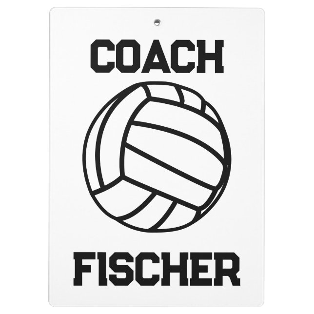 Personalised Volleyball Clipboard (Back)