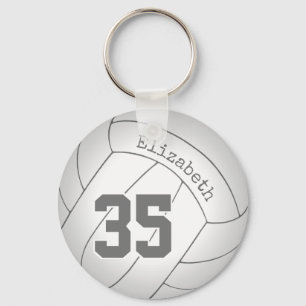 personalised volleyball keychain / backpack tag