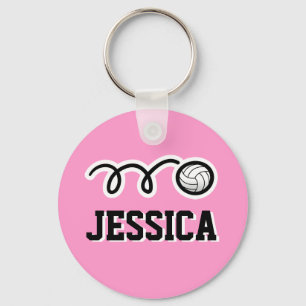 Personalised volleyball keychain for kids name