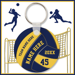 Personalised Volleyball Keychains BULk or One