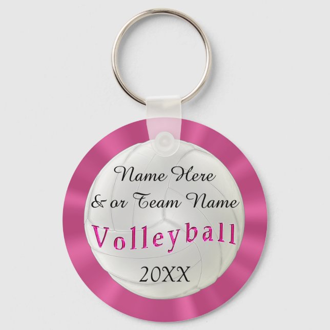 Personalised Volleyball Keychains with NAMES, YEAR (Front)