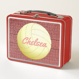 Personalised Volleyball On-Field Metal Lunchbox