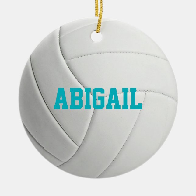 Personalised Volleyball Ornament (Front)