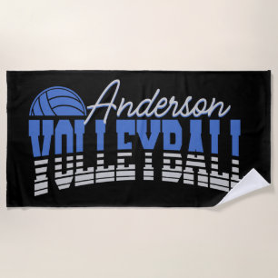 Personalised Volleyball Player ADD NAME Team Champ Beach Towel
