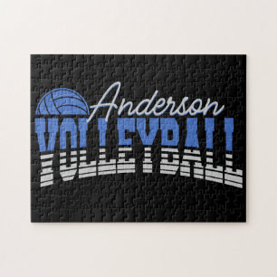 Personalised Volleyball Player ADD NAME Team Champ Jigsaw Puzzle
