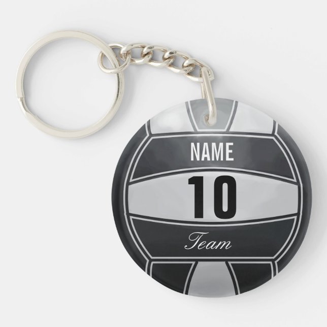 Personalised Volleyball Sport Key Ring (Front)