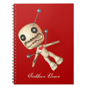 Personalised Voodoo Doll And Pins Notebook