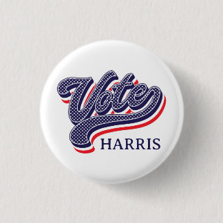 Personalised Vote Election Stars and Stripes  3 Cm Round Badge