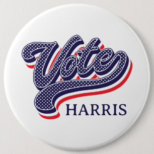 Personalised Vote Election Stars and Stripes 6 Cm Round Badge