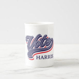 Personalised Vote Election Stars and Stripes  Bone China Mug