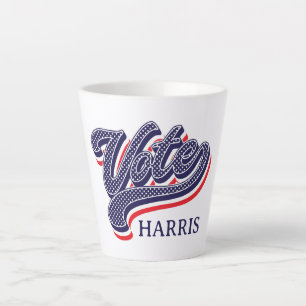 Personalised Vote Election Stars and Stripes  Latte Mug