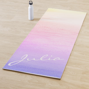 Personalised VSCO aesthetic purple sunrise Yoga Mat