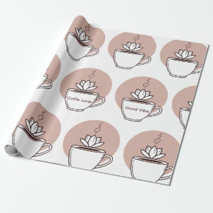Personalised Wake Up Zen Coffee Wrapping Paper
