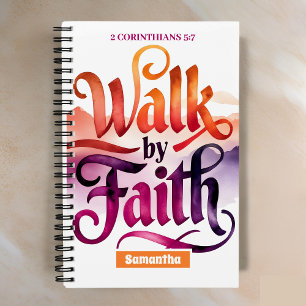 Personalised Walk By Faith Christian Journal