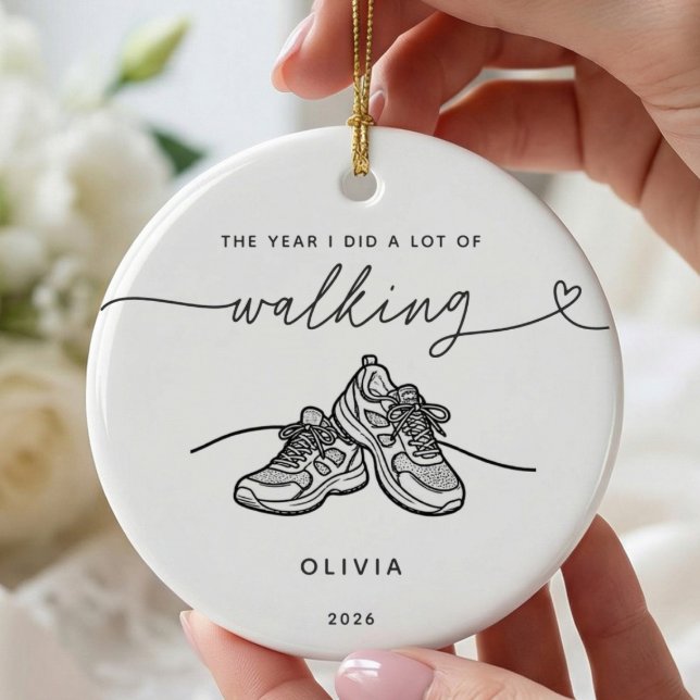 Personalised Walking Christmas Ornament (Creator Uploaded)