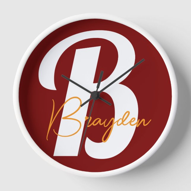 Personalised  Wall Clock (Front)
