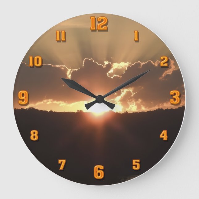 Personalised Wall Clock | Modern Home Decor Clock (Front)