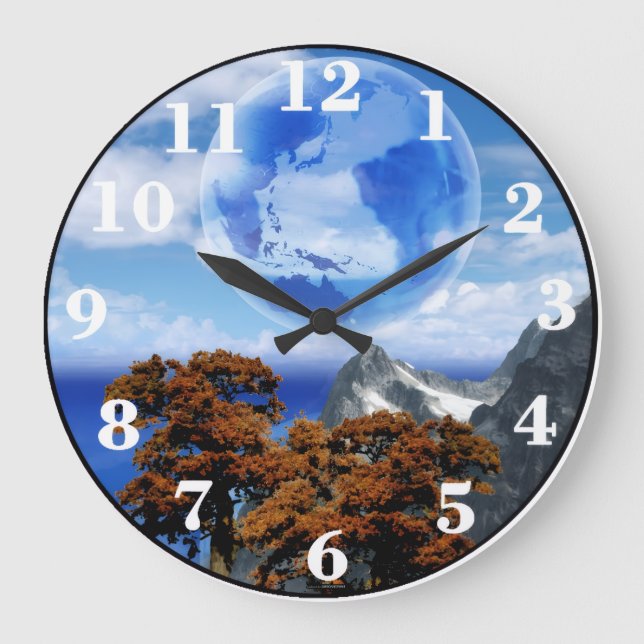 Personalised Wall Clock | Modern Home Decor Clock (Front)