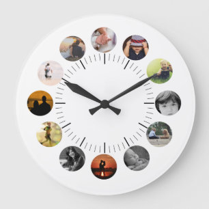 Personalised Wall Clock With Photos