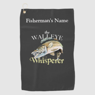 Personalised Walleye Whisperer Fishing Towel