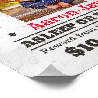 Personalised Wanted Poster | Wanted Birthday Sign