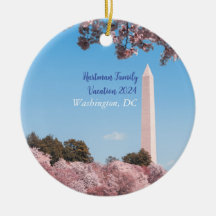 Personalised Washington Monument Vacation Ornament