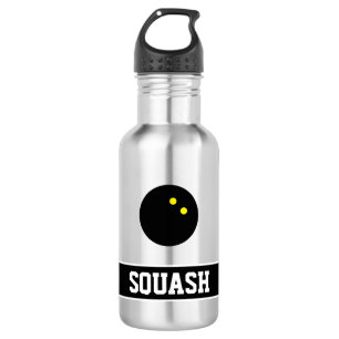 Personalised water bottle gift for squash player
