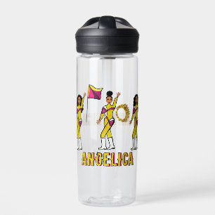 Personalised Water Bottle Gold Pink Blend #2
