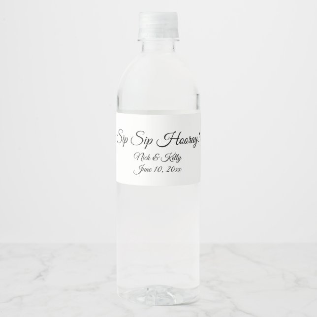 Personalised Water Bottle Labels (Front)