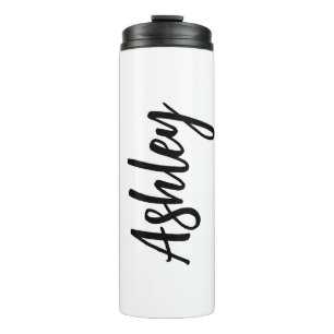 Personalised Water Bottle with Straw – Custom Name