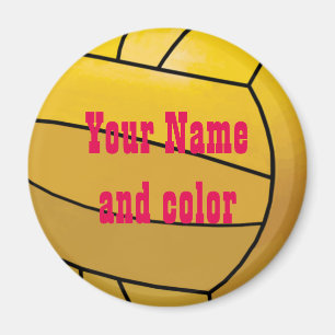 Personalised Water Polo Ball Name Tag Magnet