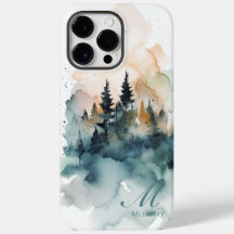 Personalised Watercolor Abstract Art iPhone Case