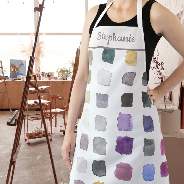 Personalised Watercolor Artist Apron (Creator Uploaded)