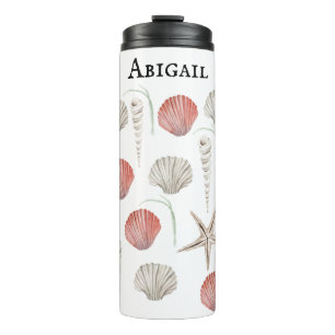 Personalised Watercolor Beachy Thermal Tumbler
