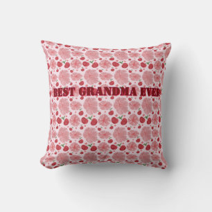 Personalised Watercolor Cherry Floral Pattern, Cushion