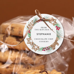 Personalised Watercolor Cookie Baking  Favour Tags
