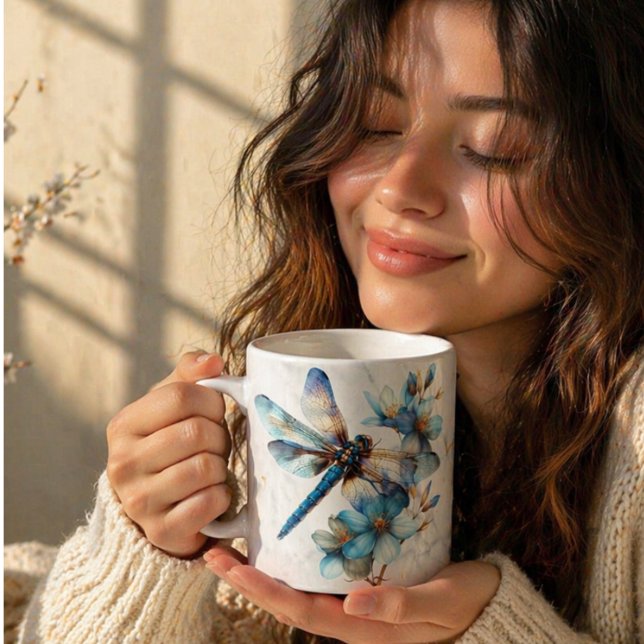 Personalised Watercolor Dragonfly Mug (Creator Uploaded)
