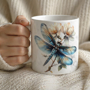 Personalised Watercolor Dragonfly Mug