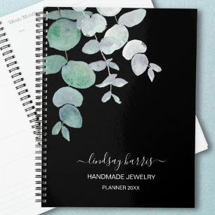 Personalised Watercolor Eucalyptus Jeweller 2025 Planner