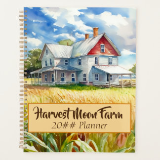 Personalised Watercolor Farm  Planner