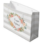 Personalised Watercolor Floral and Stripes Pattern