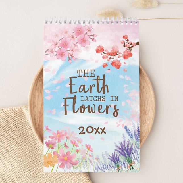 Personalised Watercolor Floral Botanical Calendar (Creator Uploaded)