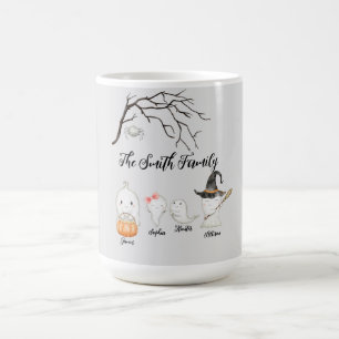 Personalised Watercolor Ghost Family Halloween Mug
