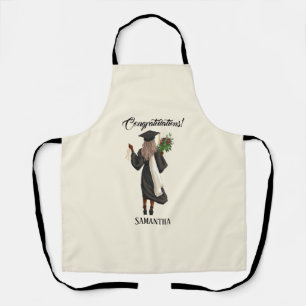 Personalised Watercolor Graduation (10) Apron