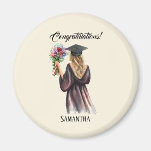 Personalised Watercolor Graduation (11) Magnet