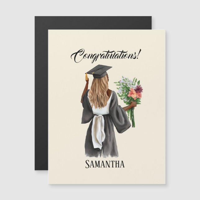 Personalised Watercolor Graduation (13) (Front/Back)